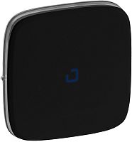 Лицевая панель Legrand Valena Allure для 1-кл. выключателя с подсветкой антрацит картинка